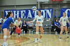 VB vs USCGA  Wheaton College Women's Volleyball vs U.S. Coast Guard Academy. - Photo by Keith Nordstrom : Wheaton, Volleyball